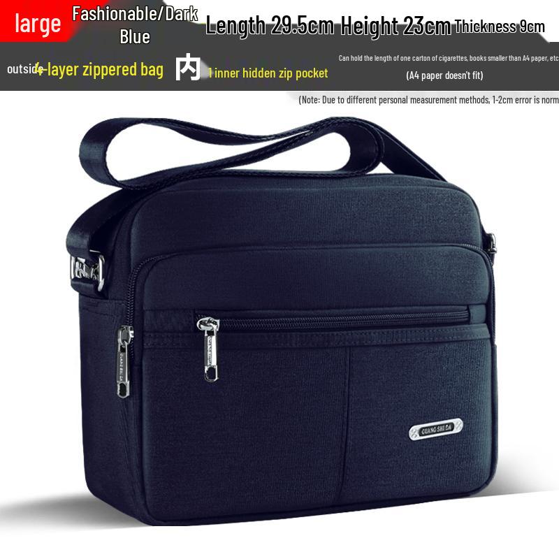 Trendy Men's Waterproof Oxford Crossbody Shoulder Bag