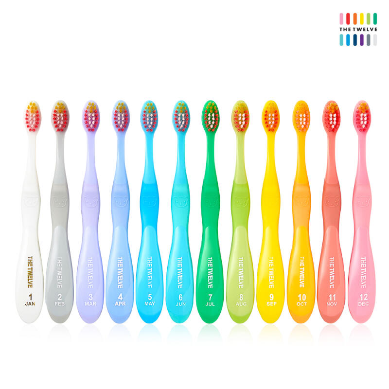 [The Twelve] Step 3 Kids Toothbrush Vivid 12P Children's Fine Bristles