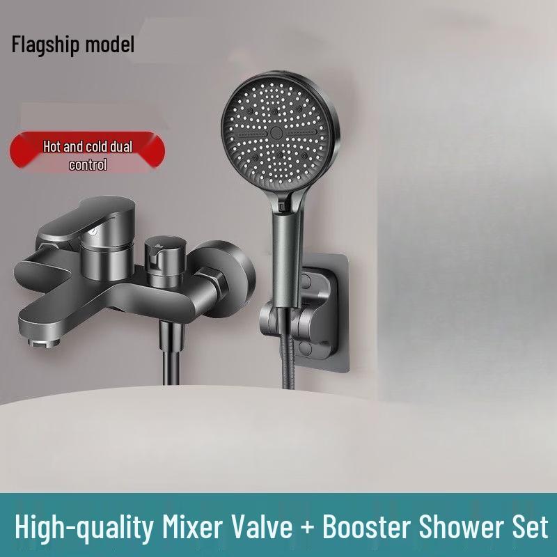 OEING Copper Mixer Shower Faucet Set