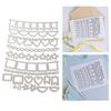 Embossing Dies Wide Application Easy To Operate Lightweight Scrapbooking DIY Template Mould for Handicrafts