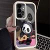 Guitar-playing Panda Case For Samsung Galaxy S26 S25 Ultra S24 S23 S22 S21 FE A15 A35 A55 A16 A26 A36 A56 A17 A37 A57 5G Cover