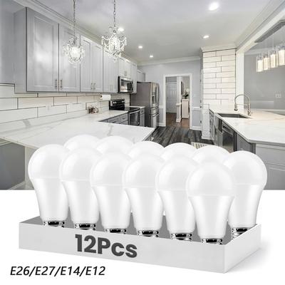 12 SZTUK Żarówka LED 110V 3W 6W 9W 12W 15W 18W 20W Wewnętrzne Żarówki LED E27 E26 E14 E12 Lampa LED do domu