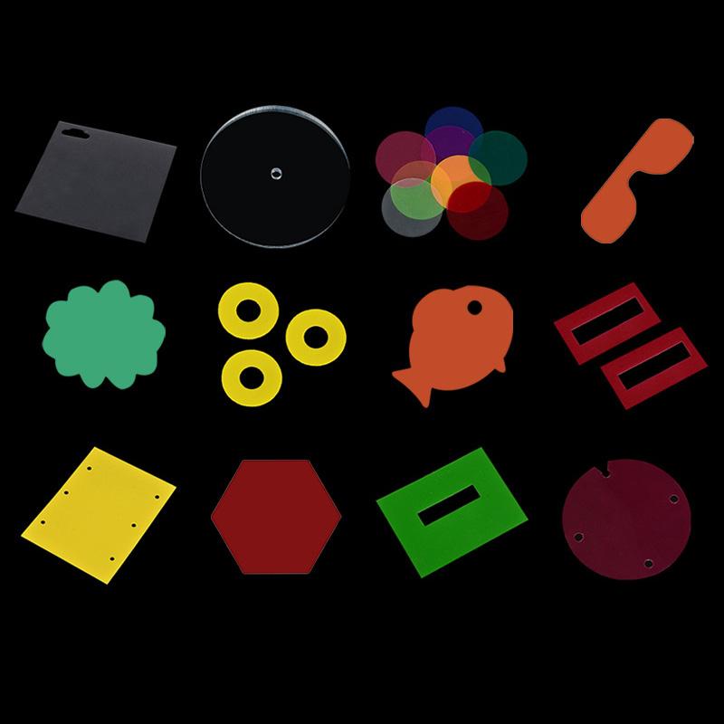 2Pcs Heat Insulation Light Filter PVC Sunscreen Cellophane Window Glass Transparent Plastic Sheet