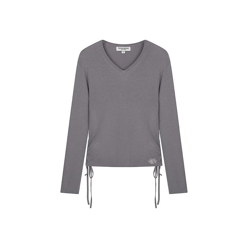 Teenie Weenie Women's Shirred V-Neck Top