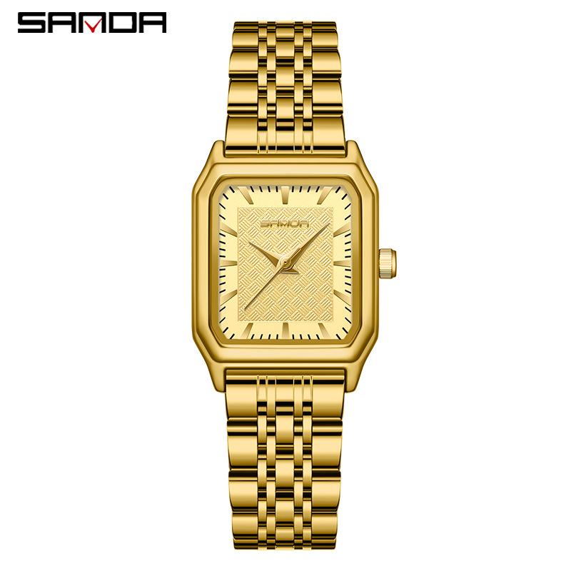 Orologio da Commute Quadrato al Quarzo Moda Retro Coreana da Donna Sanda