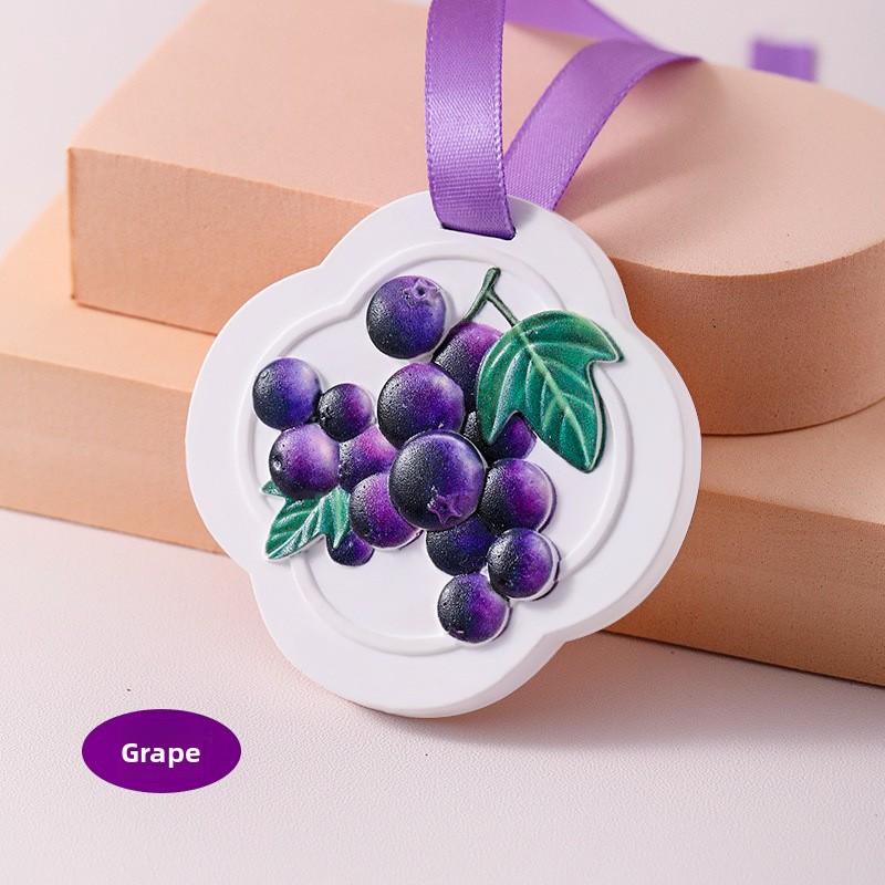 Fruit Gypsum Aromatherapy Car Decoration Diffuser Stone Fragrance Tablets Household Solid Fragrance Water Wardrobe Fragrance Pendants