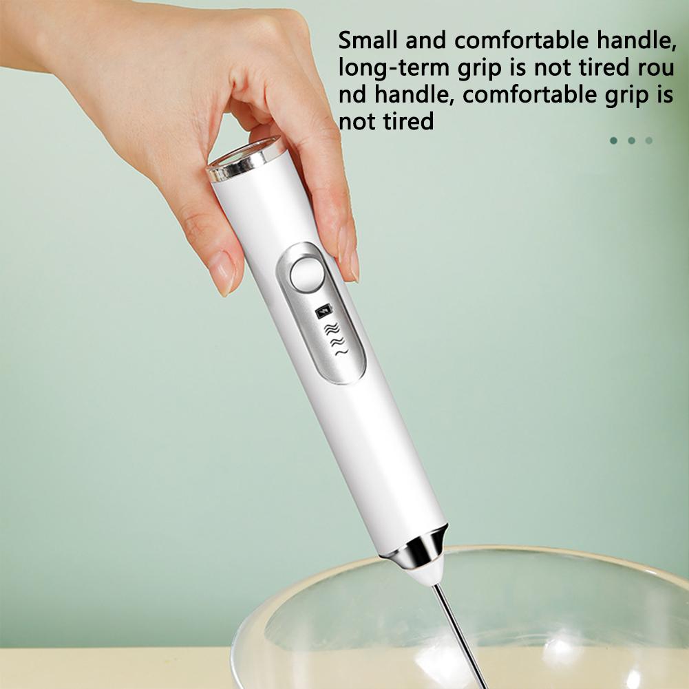 Handheld Kitchen Egg Beater Usb Charging Wireless Mini Electric Whisk Coffee Milk Mixer