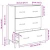 Rustic Sideboard 69.5 x 34 x 90 cm Engineered Wood