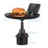 For Round Car Cup Holders, Car Cup Holder Tray, Rotatable Small Dining Table, Coffee & Drink Holder, 2-in-1 Phone Storage