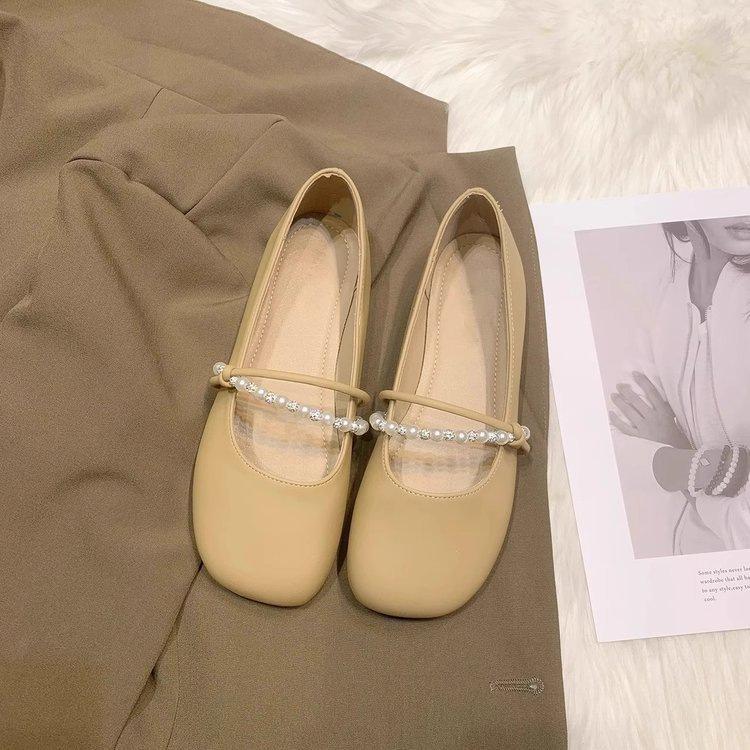 Flat-soled Single Shoes Late Evening Breeze Gentle Shoes Women's 2025 New Autumn Mary Jane Shoes with Skirts Soft-soled Maternity Shoes
