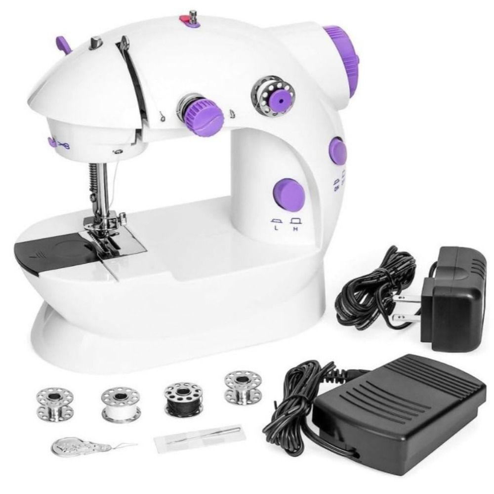 LED Light Electric Sewing Machine Dual Speed Portable Sewing Machine Mini Sewing Machine Beginners