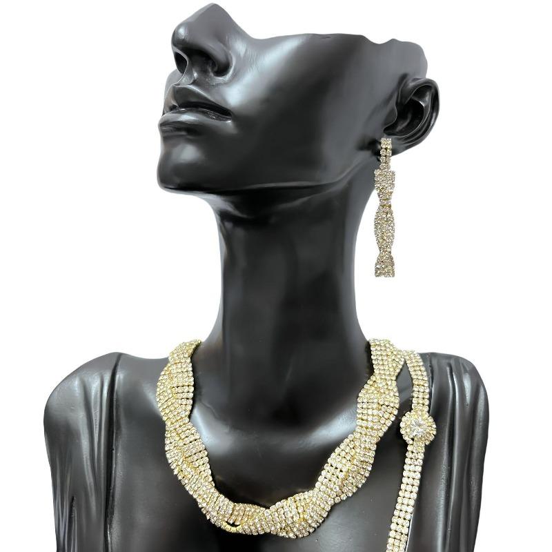 Tide Full Diamond Tassel High Sense Light Luxury Style Personalized Design Sense Earrings Temperament Earrings