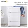 Yeya 58cm Wide Plastic Drawer Storage Cabinet