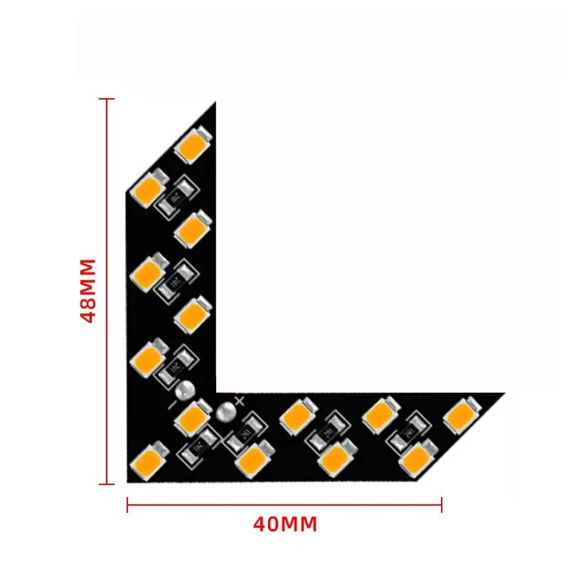 1PCS Car Styling LED Turn Signal Light Rear View Mirror Arrow Panels Indicator Light Rearview Mirror Signal Bulb 12V 14 SMDTurn Signal 2