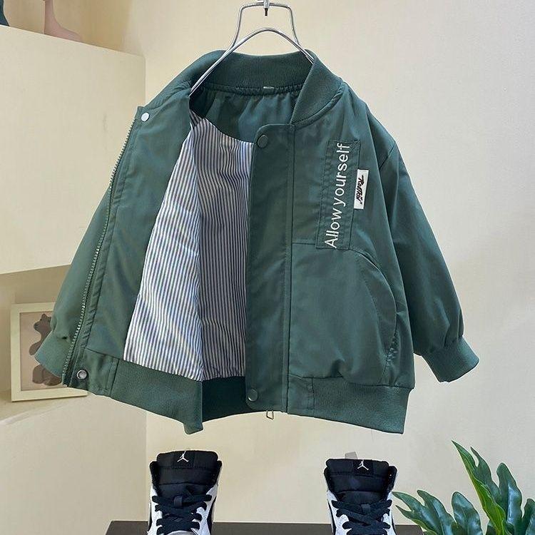 2025 Boys' Fashion Baseball Jacket - Spring/Autumn Thin Top for Kids