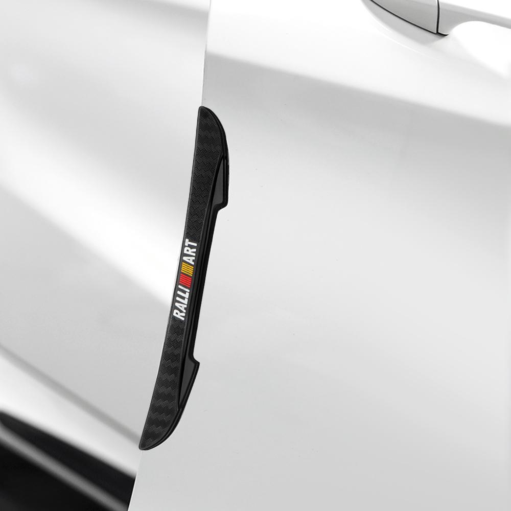 sdvc10 4pcs Car Door Rearview Mirror Anti-collision Sticker Car Handle Anti-Scratch Protection Decors For Mitsubishi Outlander Fastener
