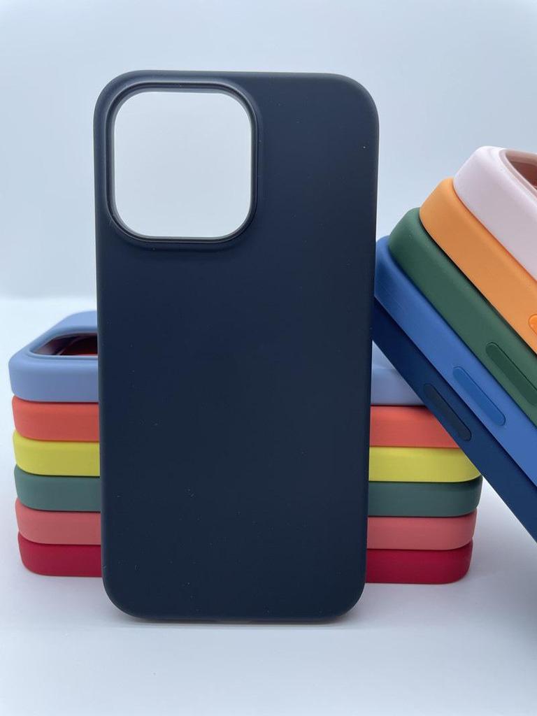 Apple 13 Pro Max Liquid Silicone Case with Pop-up Window & Full Coverage