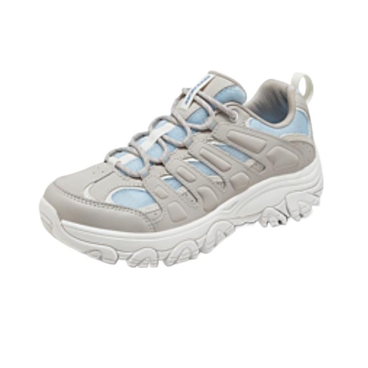 Skechers Outdoor Comfortable Shock Absorbing Low Top Outdoor Functional Shoes Women Shoes Gray Blue 180185C-NTBL