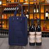 Sac pour Deux Bouteilles de Vin Sac Portable en Feutre pour Vin Rouge Double Poignée Sac de Rangement Cadeau pour Vin Sac Cadeau pour Boisson