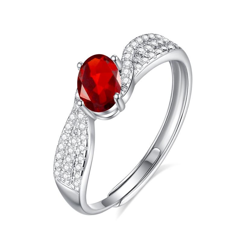 

Natural color treasure peridot s925 sterling silver ring women s niche design high-grade spar live without fading ring women adjustable open ring