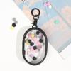 Clear PVC Miniature Doll Storage Bag Transparent Figure Display Bag with Keyring For Travel And Shopping Trips