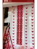 3D Butterfly Wedding Room Decoration Set: Double Happiness Curtains and Pull Flower Ornaments
