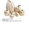 7 Pcs Artificial Pumpkins Fall Decoration Faux Foam Pumpkin Tabletop Centerpiece for Thanksgiving Harvest Autumn Home Decor