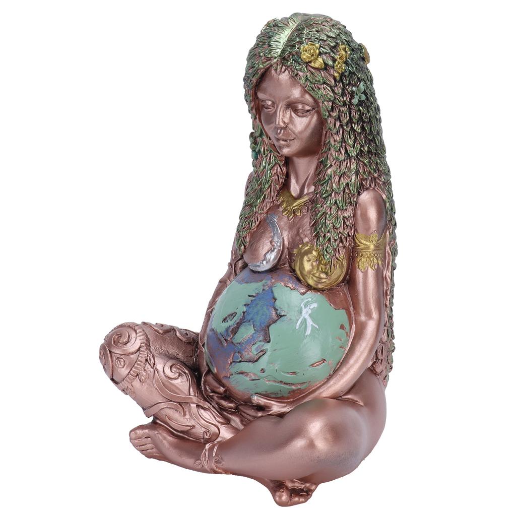 Resin Mother Earth Statue Figurine Garden Ornament Goddess Statue Home Outdoor Decoration