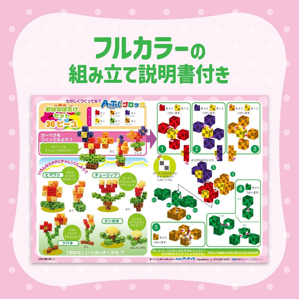 Artec ArTec Block WORLD Series Ohanabatake Set 30 Pieces
