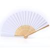 Sagit Patroon Vouwdans Bruiloft Kant Zijde Opvouwbare Hand Held Effen Kleur Fan