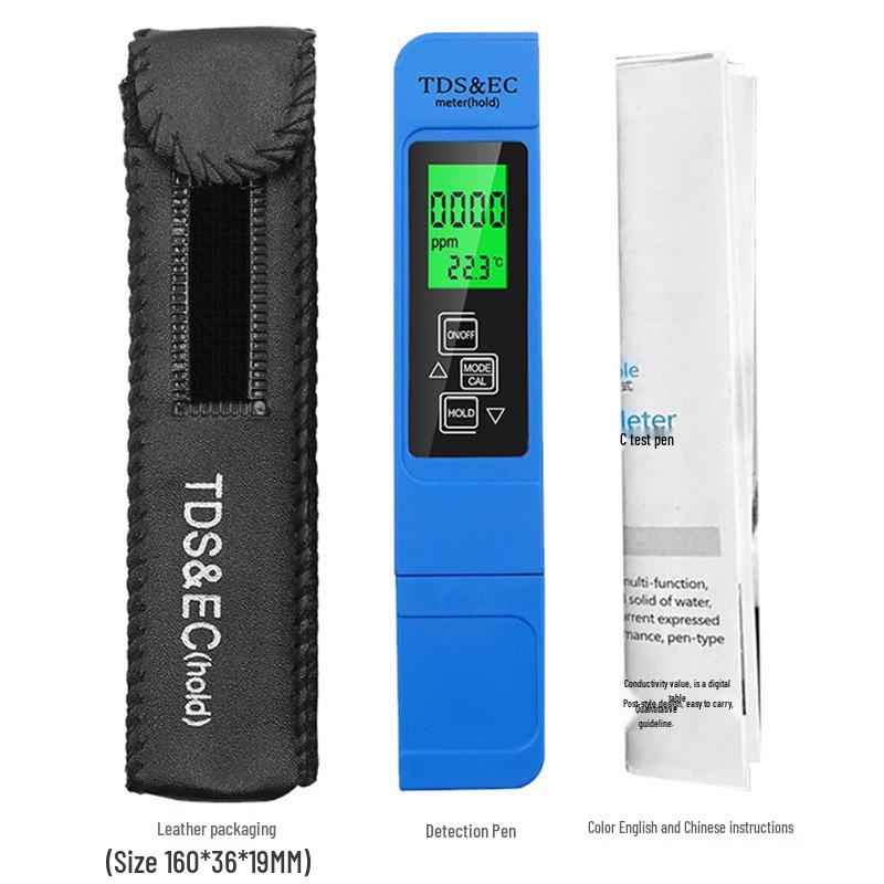Nou Stilou de Testare a Calității Apei 3-în-1: EC, pH & TDS Metru pentru Apă Potabilă
