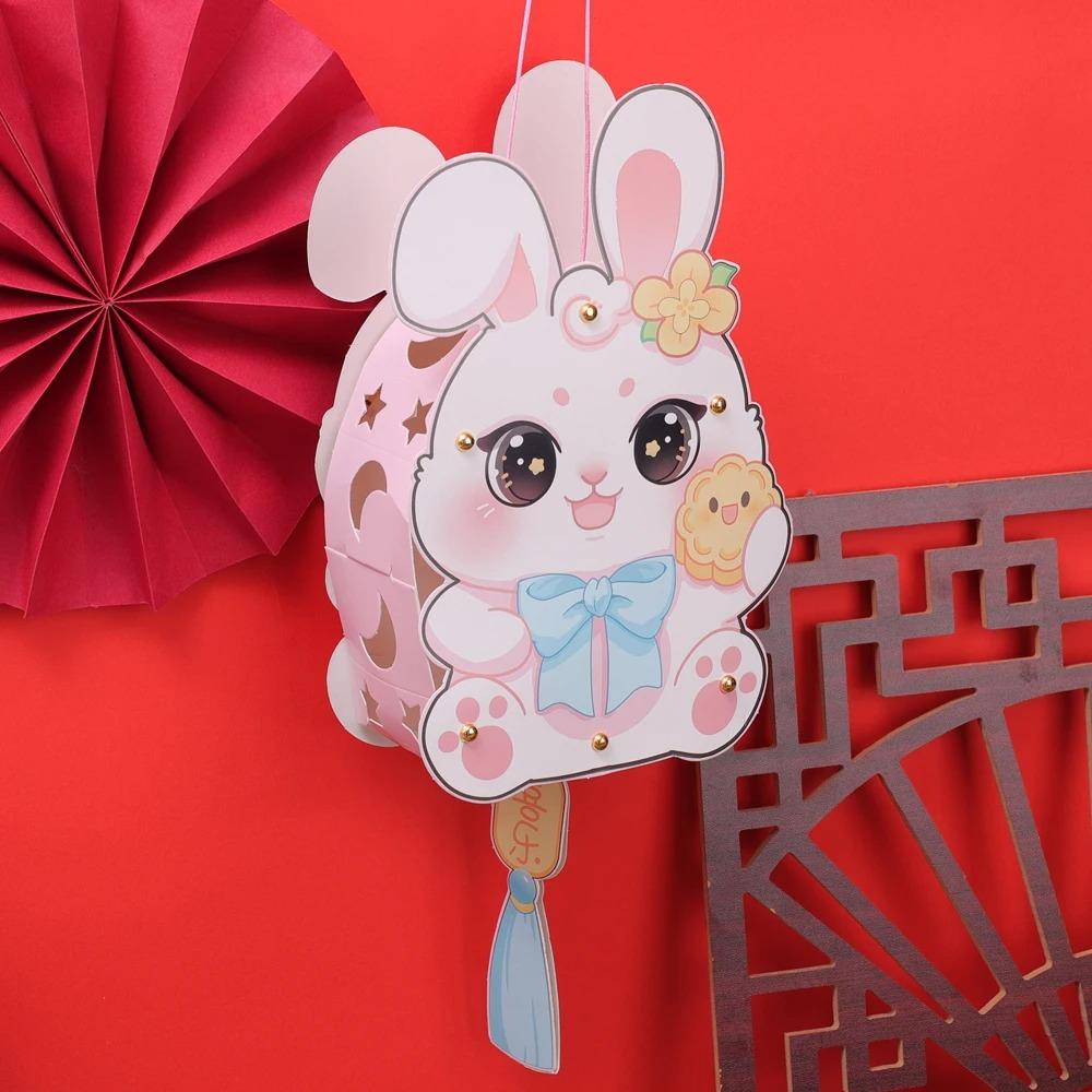 Paper Mid-Autumn Festival Glow Lanterns Portable Chinese Style Lantern  New Year