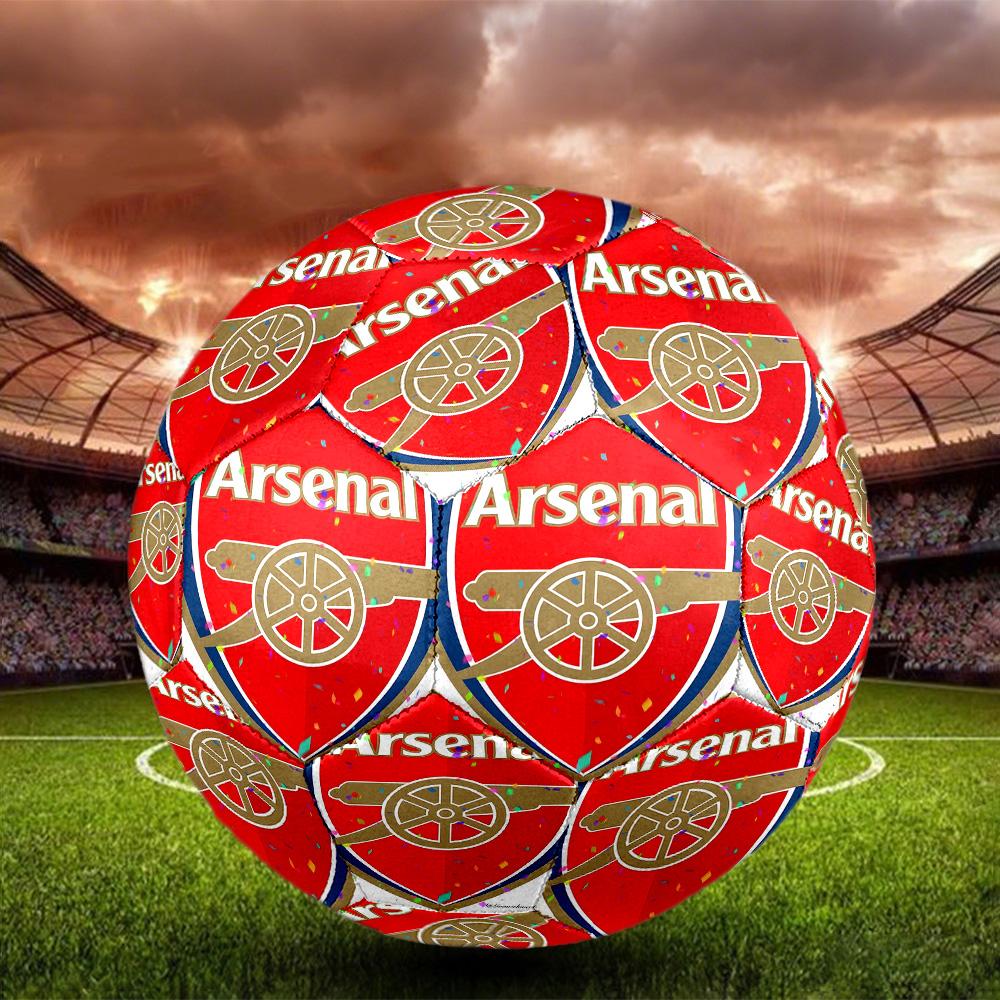 Arsenal F.C Print Size 5 Soccer Ball, Standard Match Football for Sports Game and Team Practice, Ideal Gift for Soccer Fans
