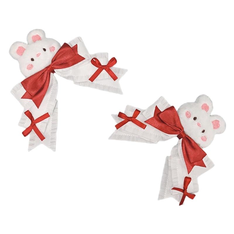 

1 Pair Festival Bowknot Hair Accessories For Costume Parties Holidays Birthdays Unique Anime Hairpin For Most Women