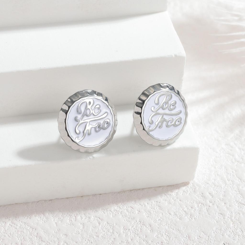 Trendy Multicolor Drip Bottle Cap Hip-Hop Earrings – Cool and Stylish Streetwear Accessories