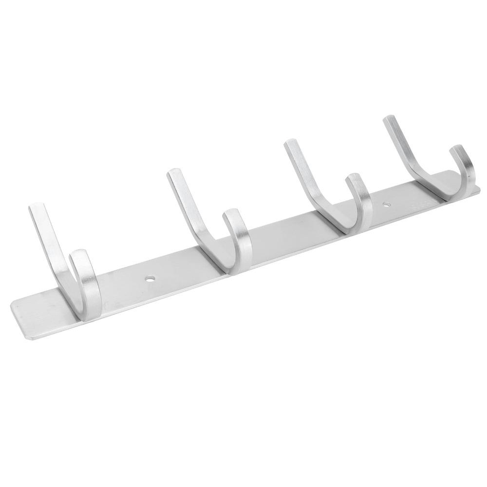 Stainless Steel Coat Hook Silver Coat Hanger Practical Towel Rack  Home Office