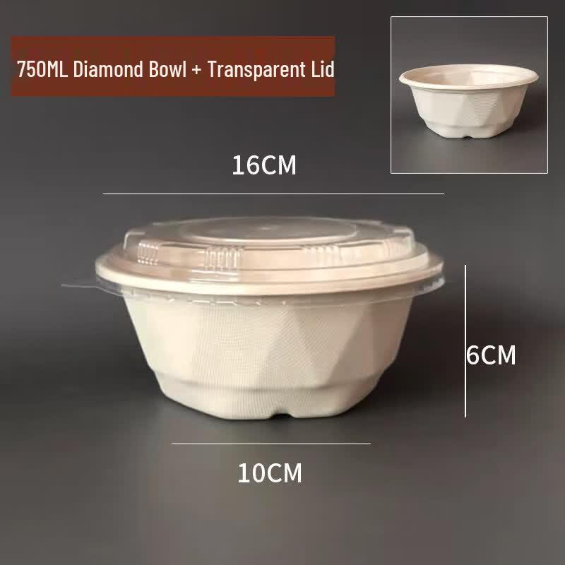 Jindinghui Sugarcane Pulp Disposable Takeaway Containers