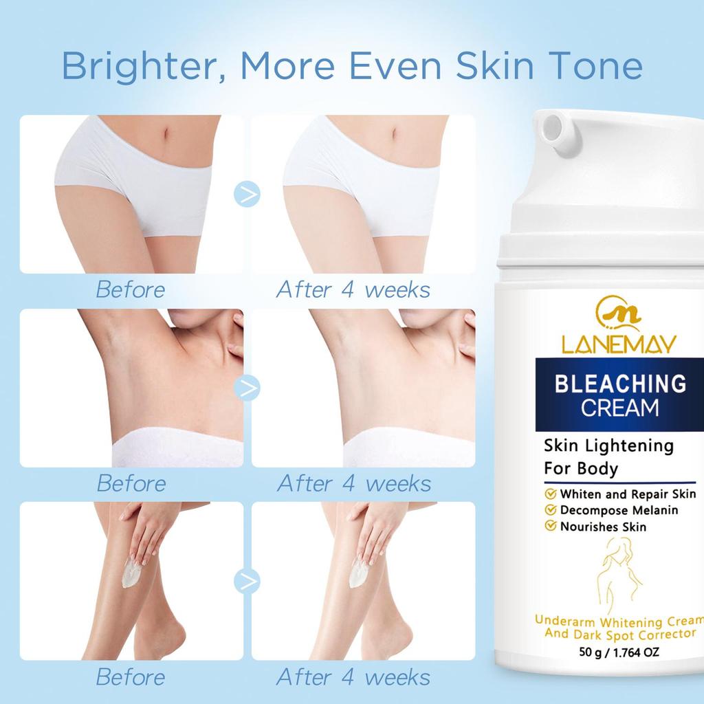 Bleaching Cream-Deeply Nourishing Skin,Full-body Brightening Skin Base Lotion, Underarm Specialized Whitening Body Lotion,50g