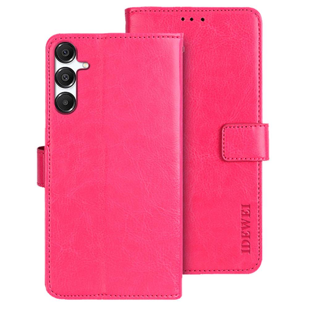 IDEWEI For Samsung Galaxy A36 5G/A56 5G Stand Case Crazy Horse Texture Leather Phone Cover
