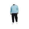 Nike Logo Embroidered Crew Neck Pullover Long Sleeve Sweatshirt Men Sweatshirt Blue DX1361-464