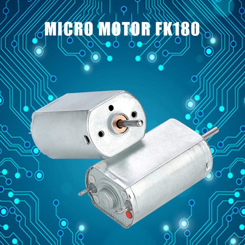 1Pc Fk180 Electric Motor Dc3V-6V 7000-20000Rpm High Speed Carbon Brush Mini Motor Diy Electric Shaver Toy Model