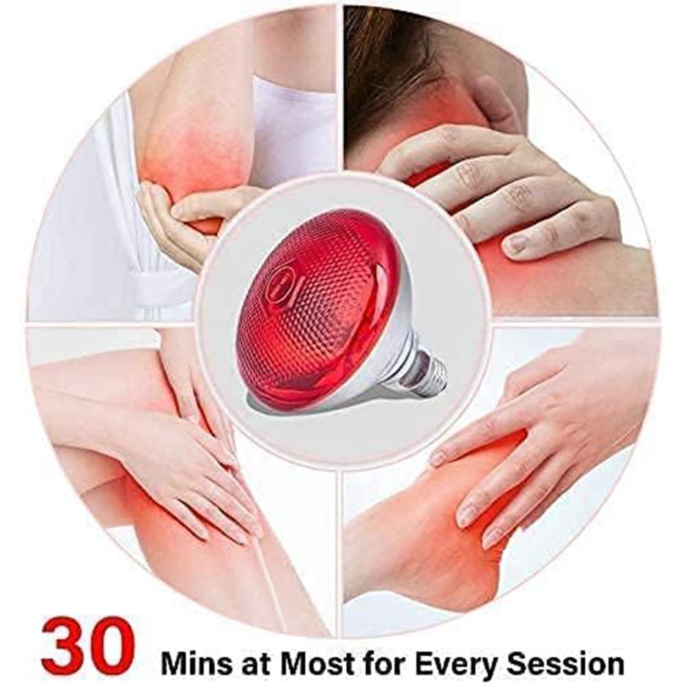 150w  Mutifunctionnal Near Infrared Red Heat Lamp Bulb Fit Standard E26/E27 Socket Relieve Pain Optimal Therapy For Body