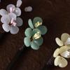 1 Pc Chinese Hair Clips Glass Handmade Hairpin Hair Fork Wooden Hair Sticks