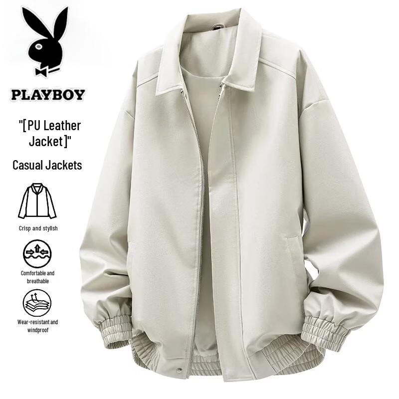 PLAYBOY Men s Relaxed Fit Lapel Jacket M