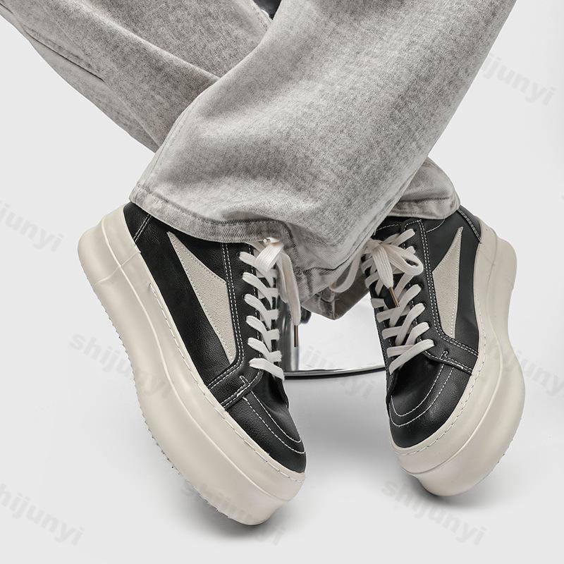 Fashion 2025 Spring New Niche Design Fashion Thick Soled Height Increasing Flat Shoes Low Top Sports Leisure Lightweight Chunky sneakers