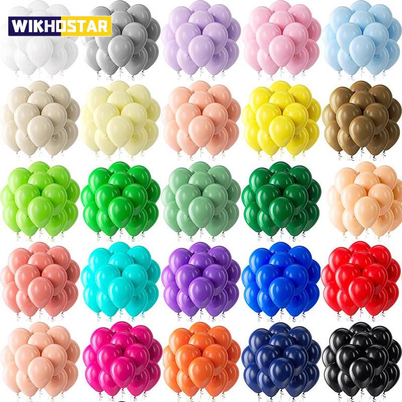 Pastel Blue Pink Green White Yellow Balloon Wedding Birthday Party Decoration 5 10 12inch Latex Colored Ballon Baby Shower Decor