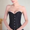 Pas wyszczuplający w talii Renesansowa księżniczka Kształtowanie sylwetki Slim Fit Bez rękawów Królewski styl Zasznurowane przednie zapięcie Regulowana talia Gorsety na randki