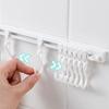 Non Punching Long Row Hook Plastic Cabinet Hook Multifunctional Track Row Hooks  Kitchen