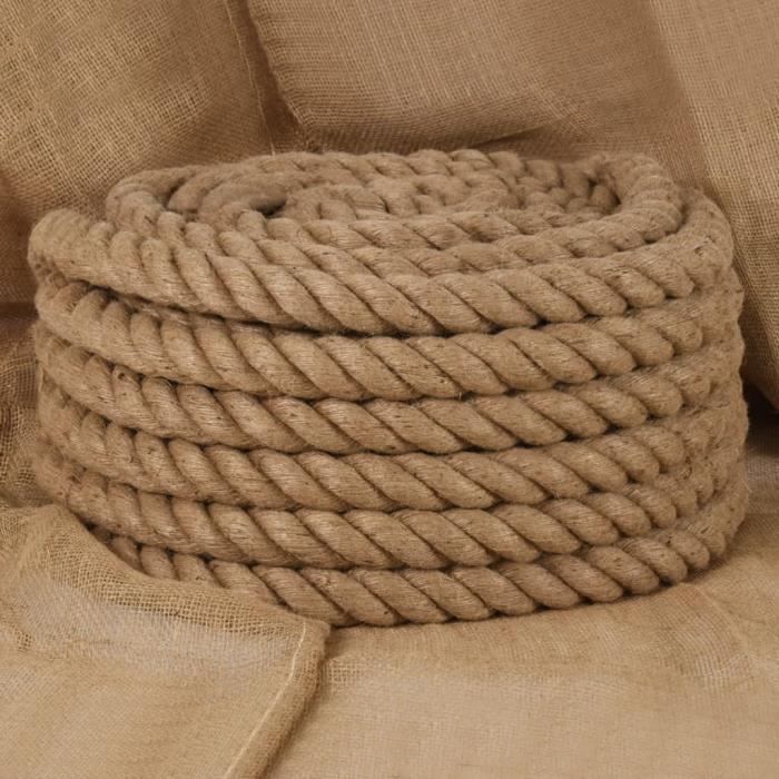 VidaXL Jute Rope 5 M Long 36 Mm Thick 153772