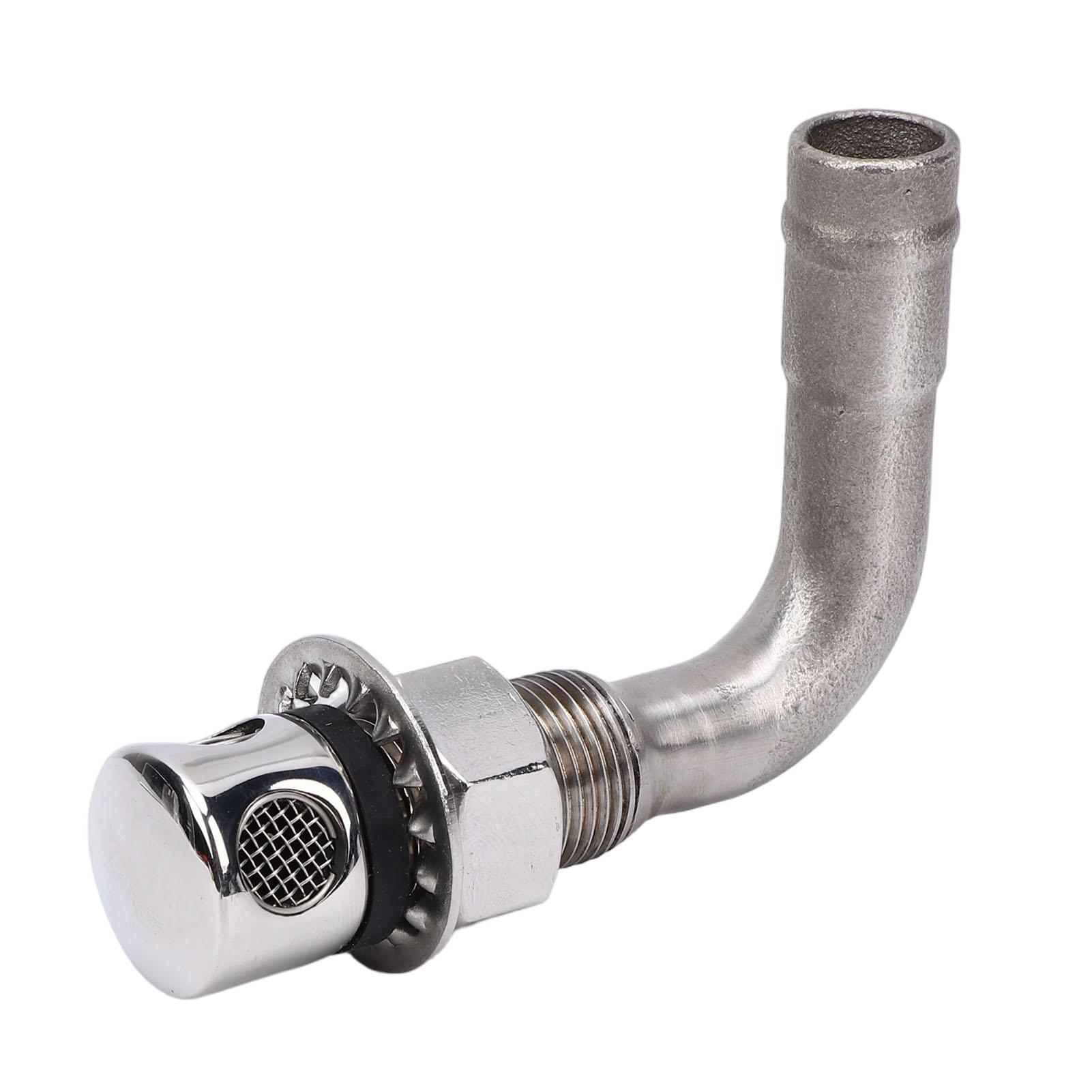 

Boat Fuel Vent Stainless Steel High Efficiency Marine Grade 90 degrees Fuel Breather Valve for 5 8 Inch Hose